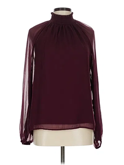 Joie Long Sleeve Blouse In Burgundy