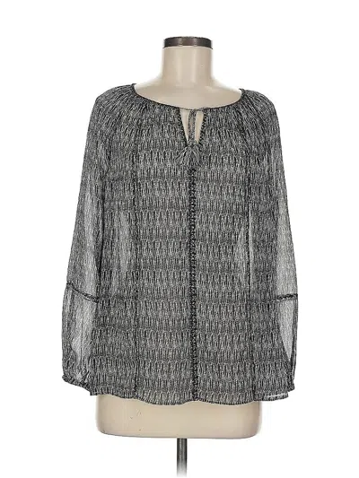 Pre-owned Joie Long Sleeve Blouse In Gray