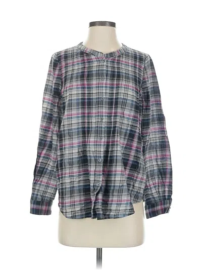 Pre-owned Joie Long Sleeve Blouse In Gray