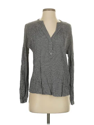 Pre-owned Joie Long Sleeve Blouse In Gray
