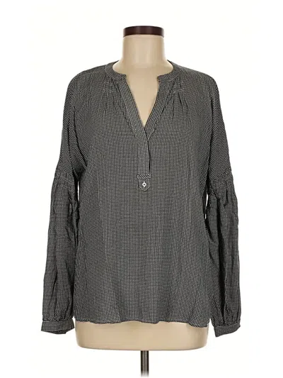 Pre-owned Joie Long Sleeve Blouse In Gray