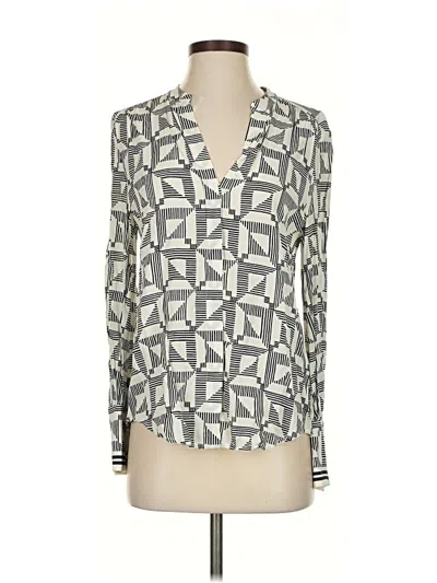 Pre-owned Joie Long Sleeve Blouse In Gray