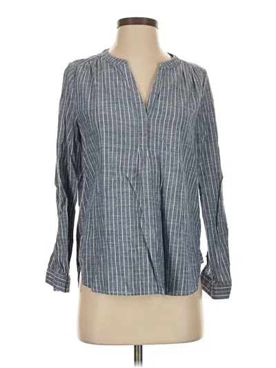 Pre-owned Joie Long Sleeve Blouse In Gray