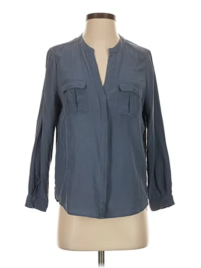 Pre-owned Joie Long Sleeve Blouse In Gray