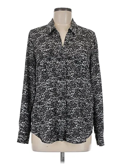 Pre-owned Joie Long Sleeve Blouse In Gray