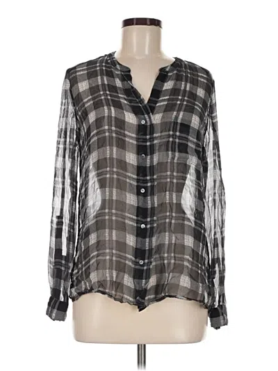 Pre-owned Joie Long Sleeve Blouse In Gray