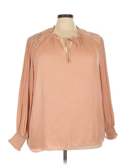 Pre-owned Joie Long Sleeve Blouse In Pink