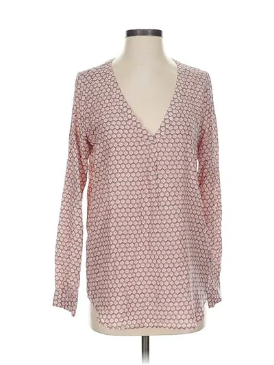 Pre-owned Joie Long Sleeve Blouse In Pink