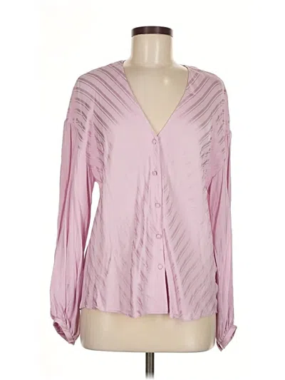 Pre-owned Joie Long Sleeve Blouse In Pink