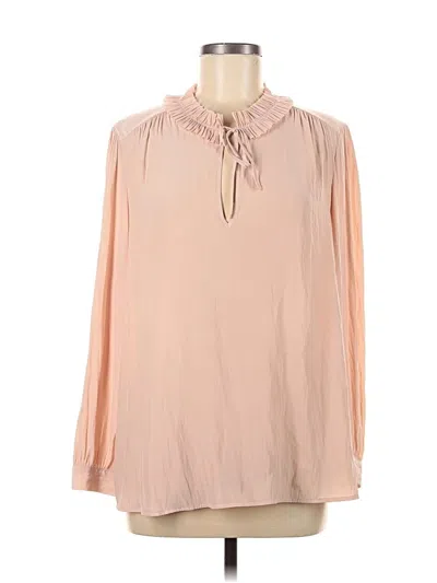 Pre-owned Joie Long Sleeve Blouse In Pink