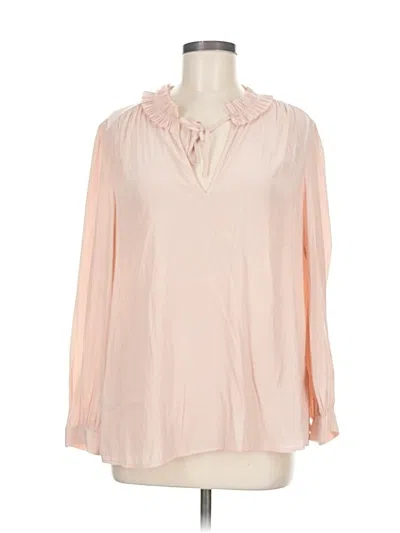 Pre-owned Joie Long Sleeve Blouse In Pink