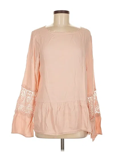 Pre-owned Joie Long Sleeve Blouse In Pink