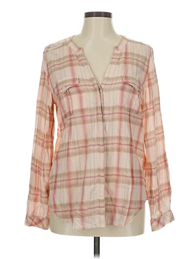 Pre-owned Joie Long Sleeve Blouse In Pink