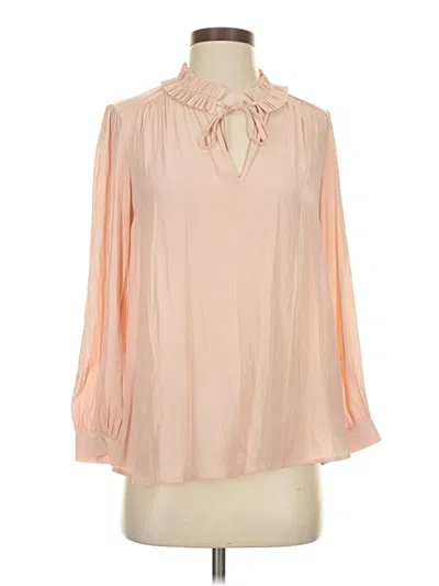 Pre-owned Joie Long Sleeve Blouse In Pink