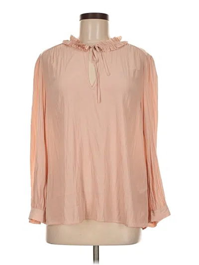 Pre-owned Joie Long Sleeve Blouse In Pink