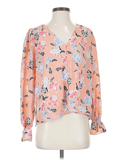 Pre-owned Joie Long Sleeve Blouse In Pink