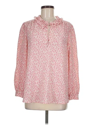 Pre-owned Joie Long Sleeve Blouse In Pink