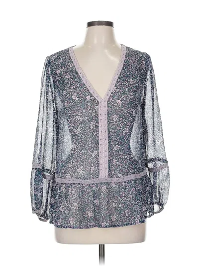 Pre-owned Joie Long Sleeve Blouse In Purple