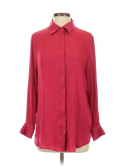 Pre-owned Joie Long Sleeve Blouse In Red