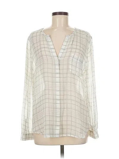 Pre-owned Joie Long Sleeve Blouse In White