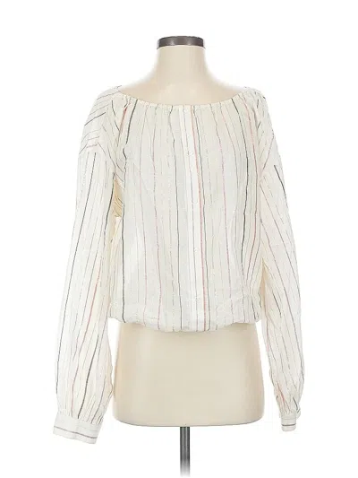 Pre-owned Joie Long Sleeve Blouse In White