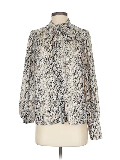 Pre-owned Joie Long Sleeve Blouse In White