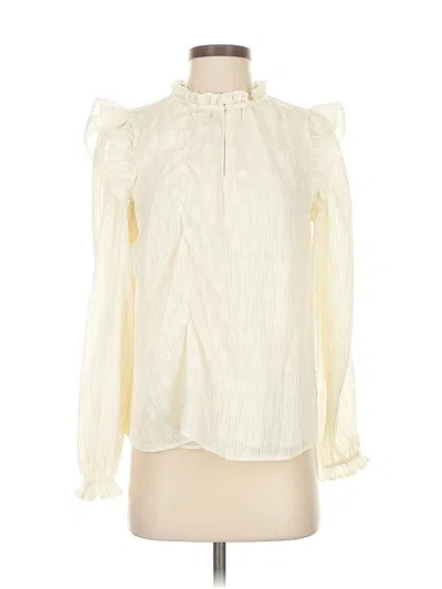 Pre-owned Joie Long Sleeve Blouse In White