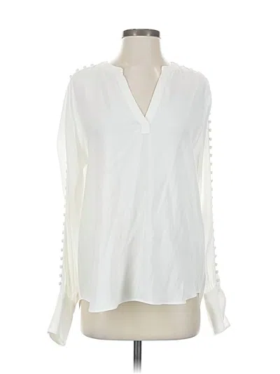 Pre-owned Joie Long Sleeve Blouse In White
