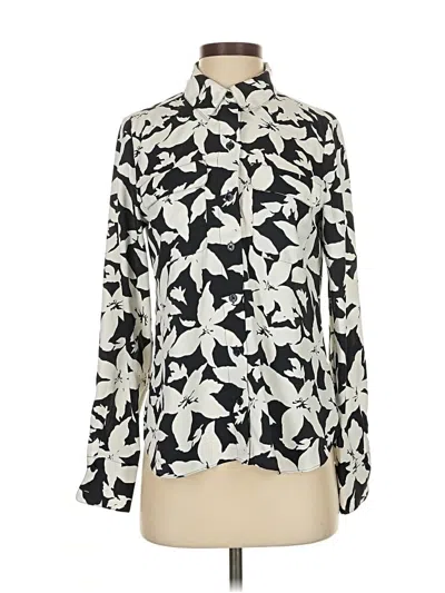 Pre-owned Joie Long Sleeve Blouse In White