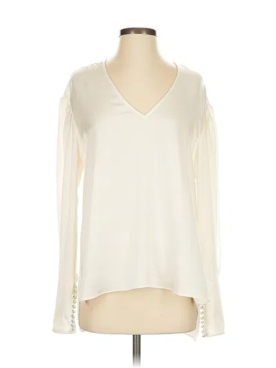 Pre-owned Joie Long Sleeve Blouse In White