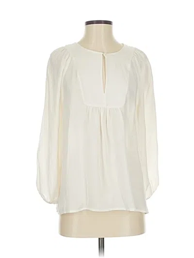 Pre-owned Joie Long Sleeve Blouse In White