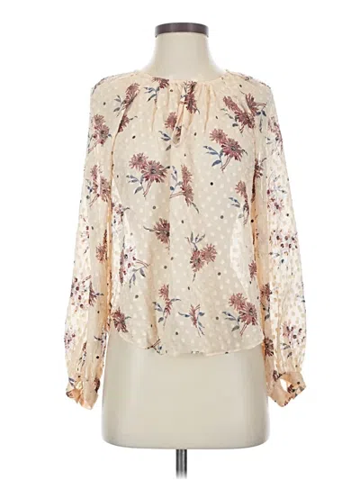 Pre-owned Joie Long Sleeve Blouse In White