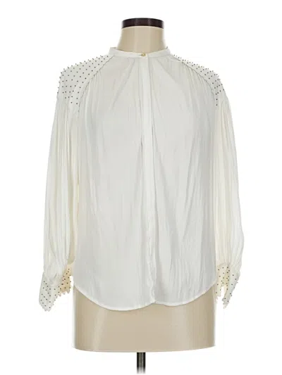 Pre-owned Joie Long Sleeve Blouse In White
