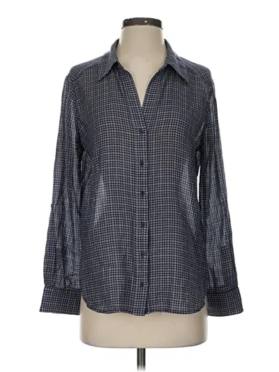Pre-owned Joie Long Sleeve Button Down Shirt In Gray