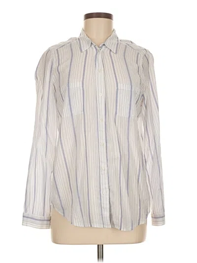 Pre-owned Joie Long Sleeve Button Down Shirt In Ivory