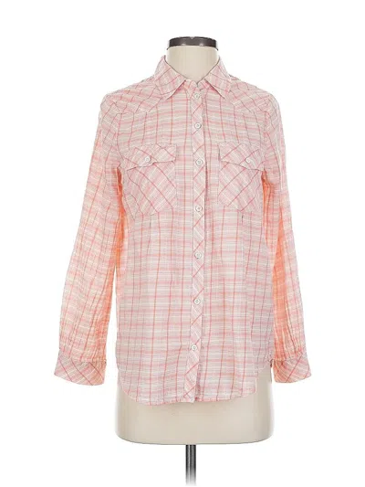 Pre-owned Joie Long Sleeve Button Down Shirt In Orange