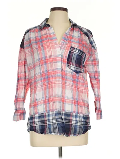 Pre-owned Joie Long Sleeve Button Down Shirt In Pink