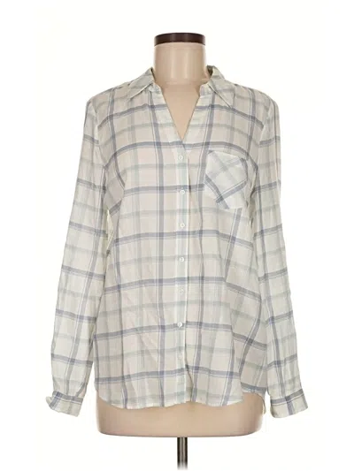 Pre-owned Joie Long Sleeve Button Down Shirt In White