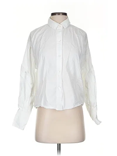 Pre-owned Joie Long Sleeve Button Down Shirt In White