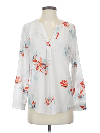 Pre-owned Joie Long Sleeve Henley Shirt In White