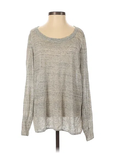 Pre-owned Joie Long Sleeve T-shirt In Gray