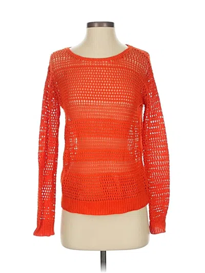 Pre-owned Joie Long Sleeve T-shirt In Orange