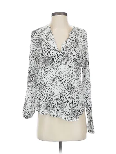 Pre-owned Joie Long Sleeve T-shirt In Silver