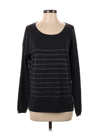 Pre-owned Joie Long Sleeve Top Black Boatneck Tops