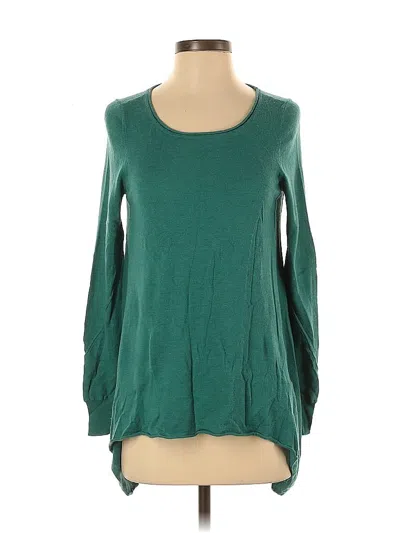 Pre-owned Joie Long Sleeve Top Blue Scoop Neck Tops