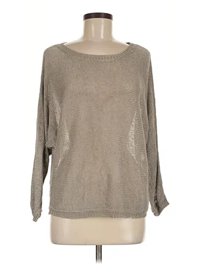 Pre-owned Joie Long Sleeve Top Gray Boatneck Tops