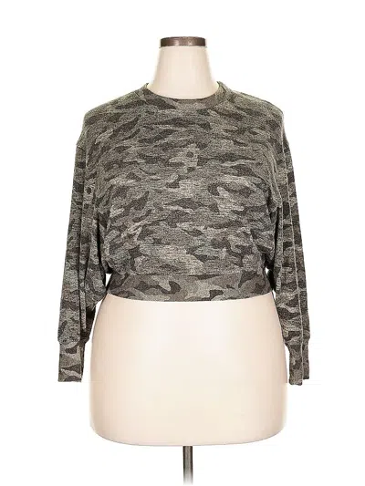 Pre-owned Joie Long Sleeve Top Green Boatneck Tops