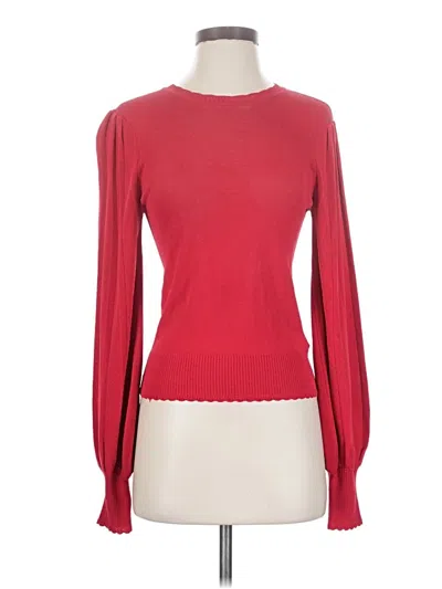 Pre-owned Joie Long Sleeve Top Red Turtleneck Tops