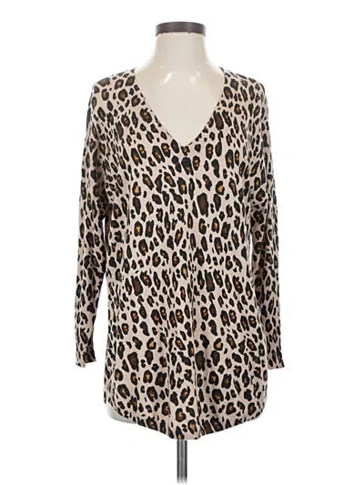 Pre-owned Joie Long Sleeve T-shirt In Brown