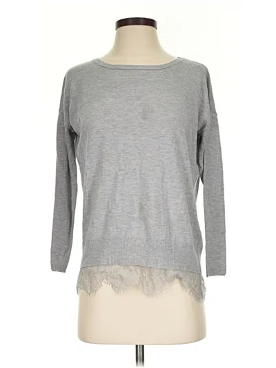 Pre-owned Joie Long Sleeve T-shirt In Gray